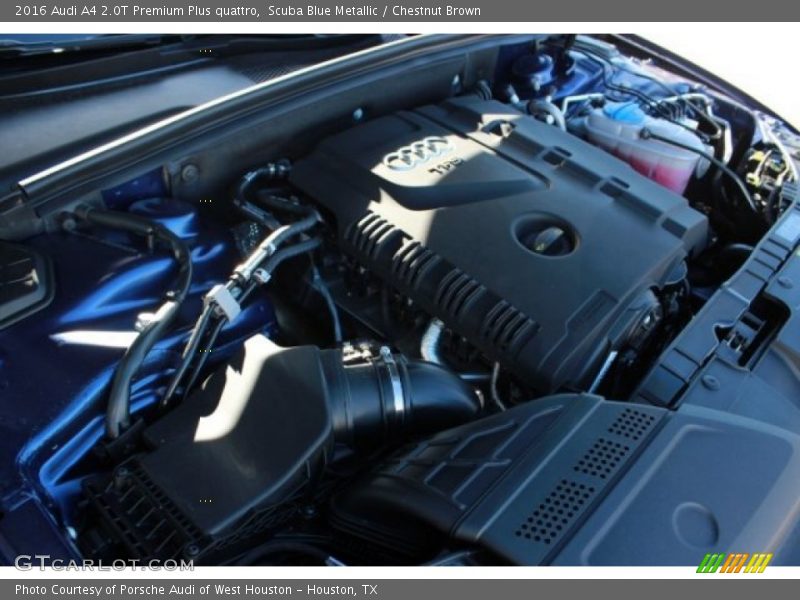 Scuba Blue Metallic / Chestnut Brown 2016 Audi A4 2.0T Premium Plus quattro