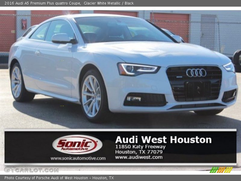 Glacier White Metallic / Black 2016 Audi A5 Premium Plus quattro Coupe