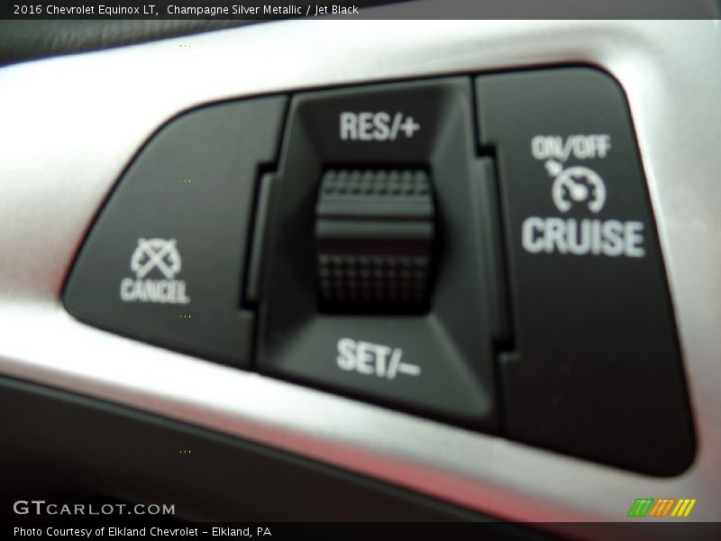 Champagne Silver Metallic / Jet Black 2016 Chevrolet Equinox LT