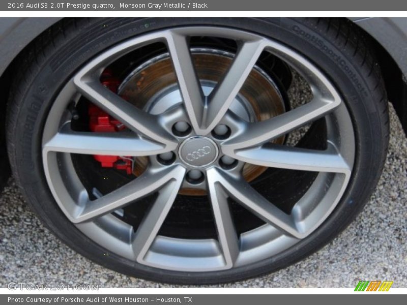 Monsoon Gray Metallic / Black 2016 Audi S3 2.0T Prestige quattro