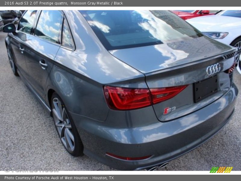 Monsoon Gray Metallic / Black 2016 Audi S3 2.0T Prestige quattro