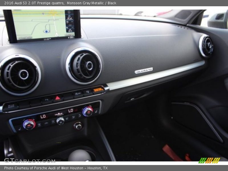 Monsoon Gray Metallic / Black 2016 Audi S3 2.0T Prestige quattro