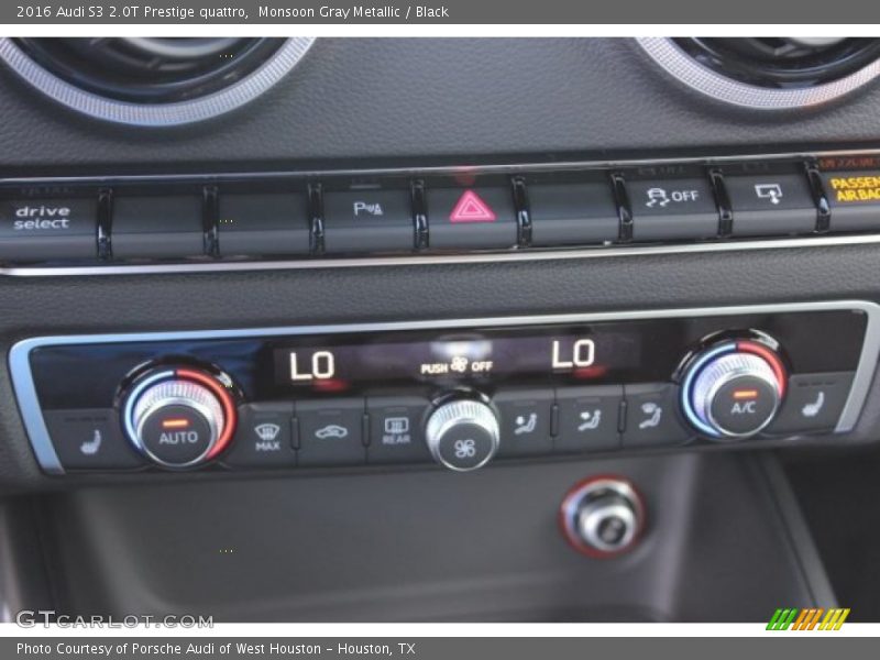 Monsoon Gray Metallic / Black 2016 Audi S3 2.0T Prestige quattro