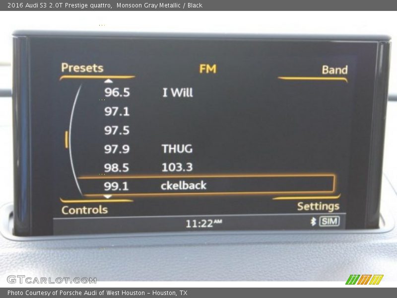 Monsoon Gray Metallic / Black 2016 Audi S3 2.0T Prestige quattro