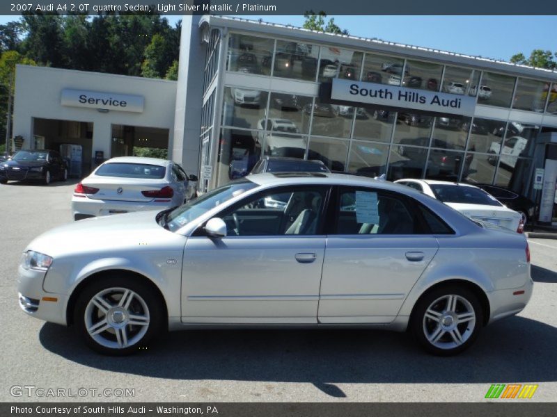 Light Silver Metallic / Platinum 2007 Audi A4 2.0T quattro Sedan