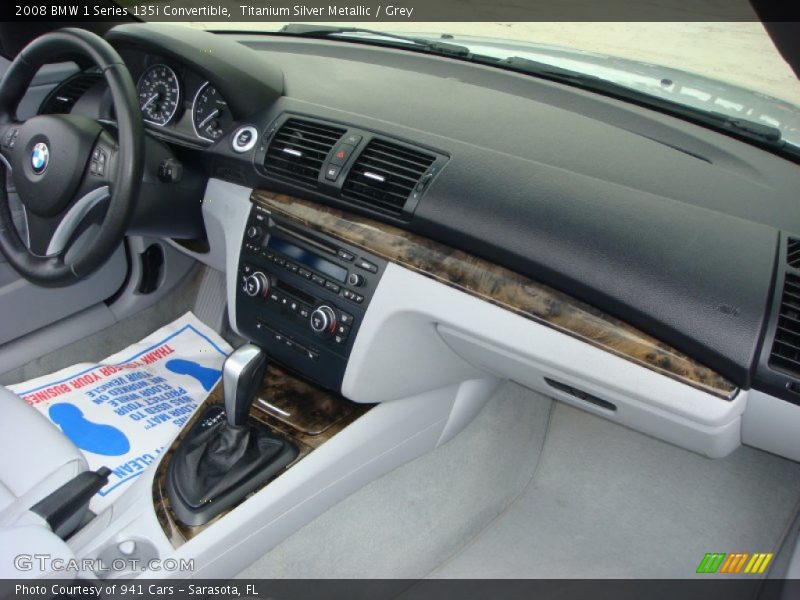 Titanium Silver Metallic / Grey 2008 BMW 1 Series 135i Convertible