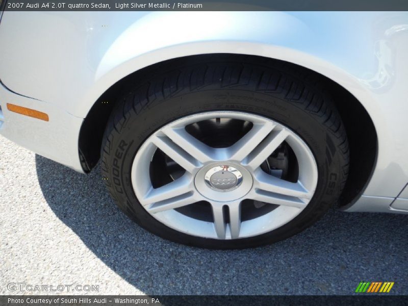Light Silver Metallic / Platinum 2007 Audi A4 2.0T quattro Sedan