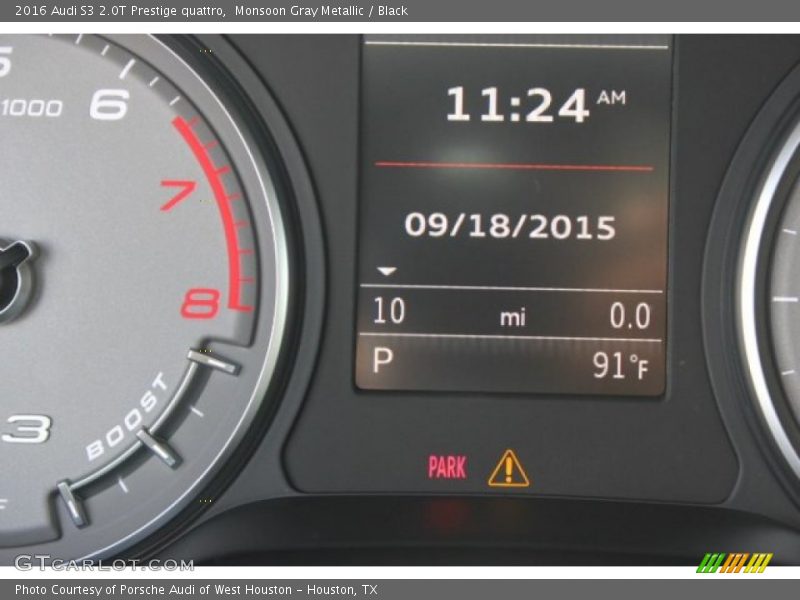 Monsoon Gray Metallic / Black 2016 Audi S3 2.0T Prestige quattro