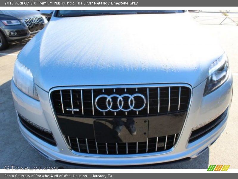 Ice Silver Metallic / Limestone Gray 2015 Audi Q7 3.0 Premium Plus quattro