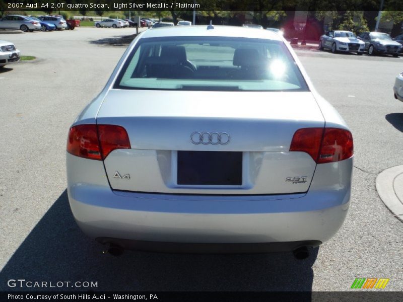 Light Silver Metallic / Platinum 2007 Audi A4 2.0T quattro Sedan