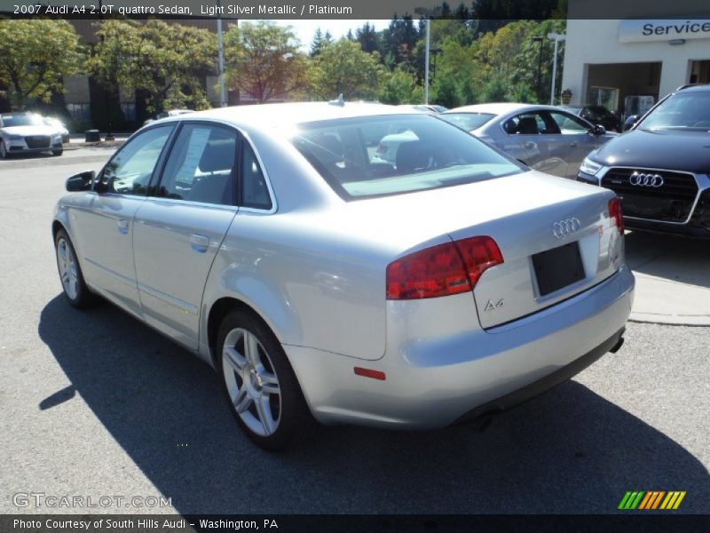 Light Silver Metallic / Platinum 2007 Audi A4 2.0T quattro Sedan