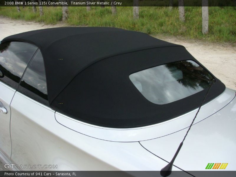 Titanium Silver Metallic / Grey 2008 BMW 1 Series 135i Convertible
