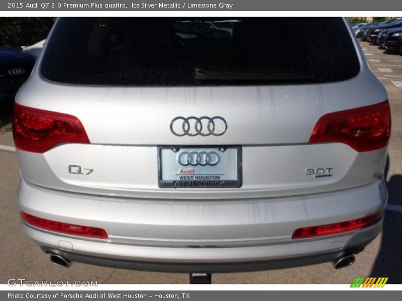 Ice Silver Metallic / Limestone Gray 2015 Audi Q7 3.0 Premium Plus quattro