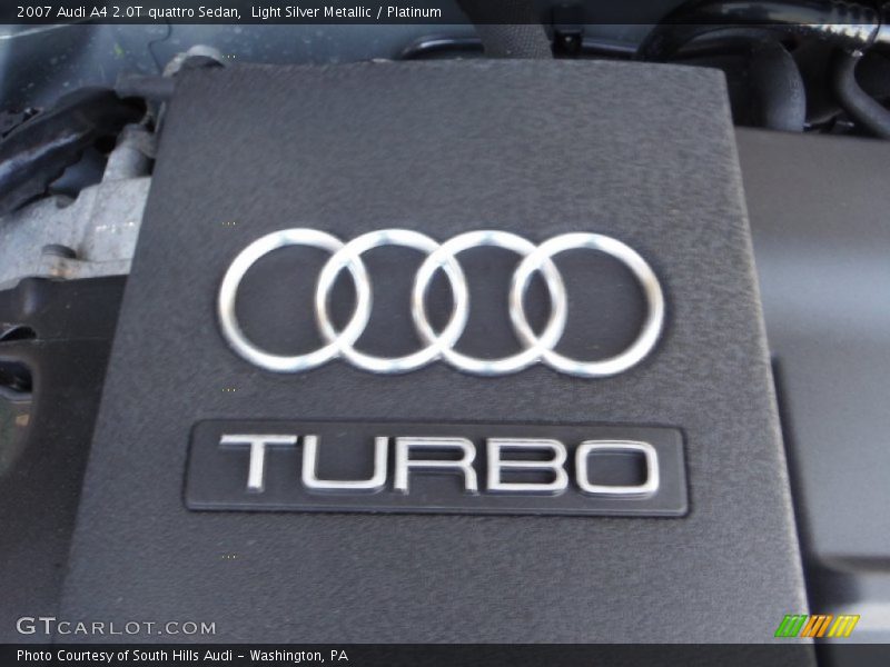 Light Silver Metallic / Platinum 2007 Audi A4 2.0T quattro Sedan