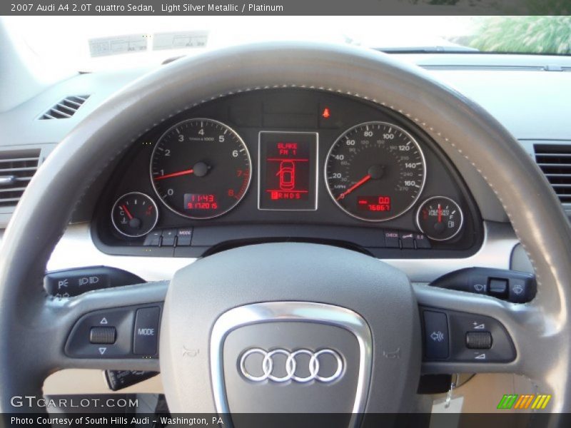 Light Silver Metallic / Platinum 2007 Audi A4 2.0T quattro Sedan