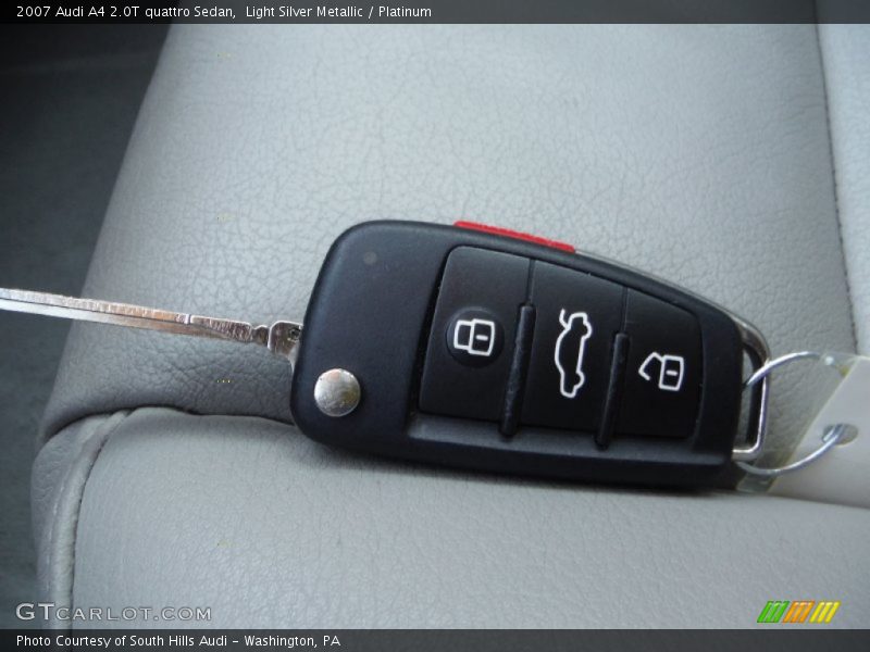 Light Silver Metallic / Platinum 2007 Audi A4 2.0T quattro Sedan