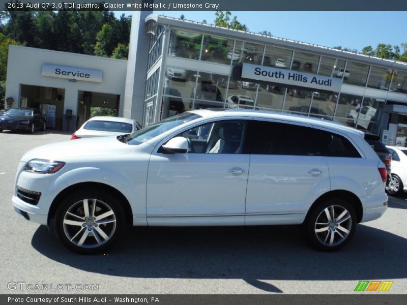 Glacier White Metallic / Limestone Gray 2013 Audi Q7 3.0 TDI quattro