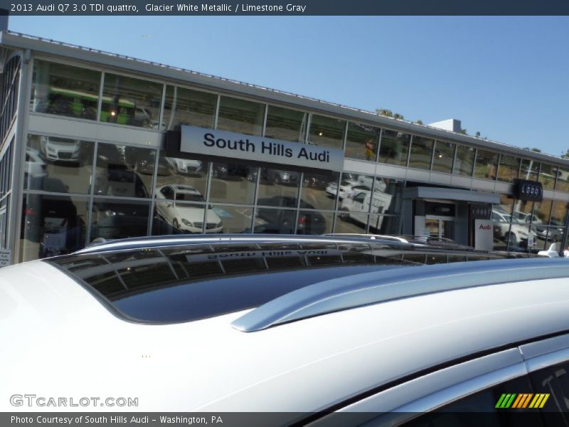 Glacier White Metallic / Limestone Gray 2013 Audi Q7 3.0 TDI quattro