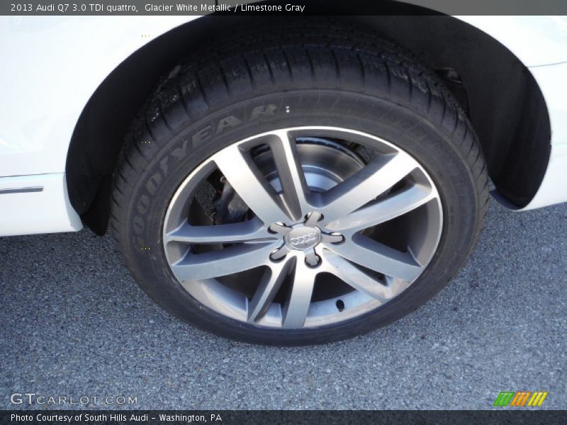 Glacier White Metallic / Limestone Gray 2013 Audi Q7 3.0 TDI quattro