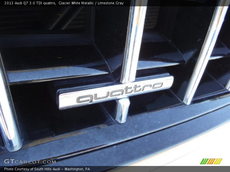 Glacier White Metallic / Limestone Gray 2013 Audi Q7 3.0 TDI quattro