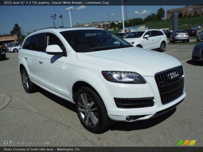 Glacier White Metallic / Limestone Gray 2013 Audi Q7 3.0 TDI quattro