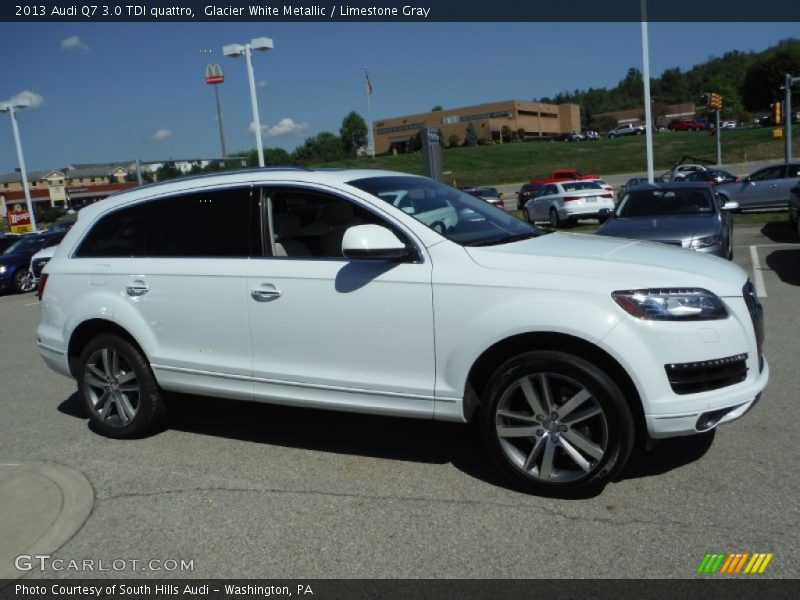 Glacier White Metallic / Limestone Gray 2013 Audi Q7 3.0 TDI quattro
