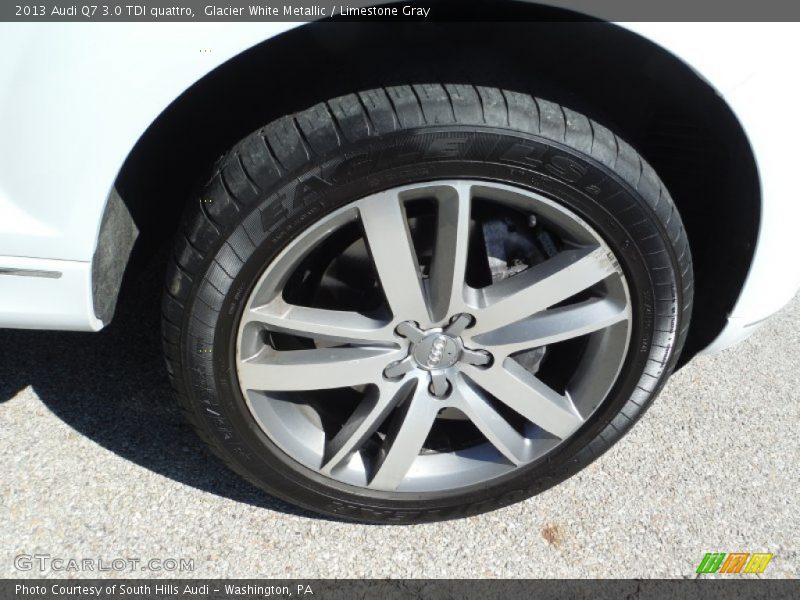 Glacier White Metallic / Limestone Gray 2013 Audi Q7 3.0 TDI quattro