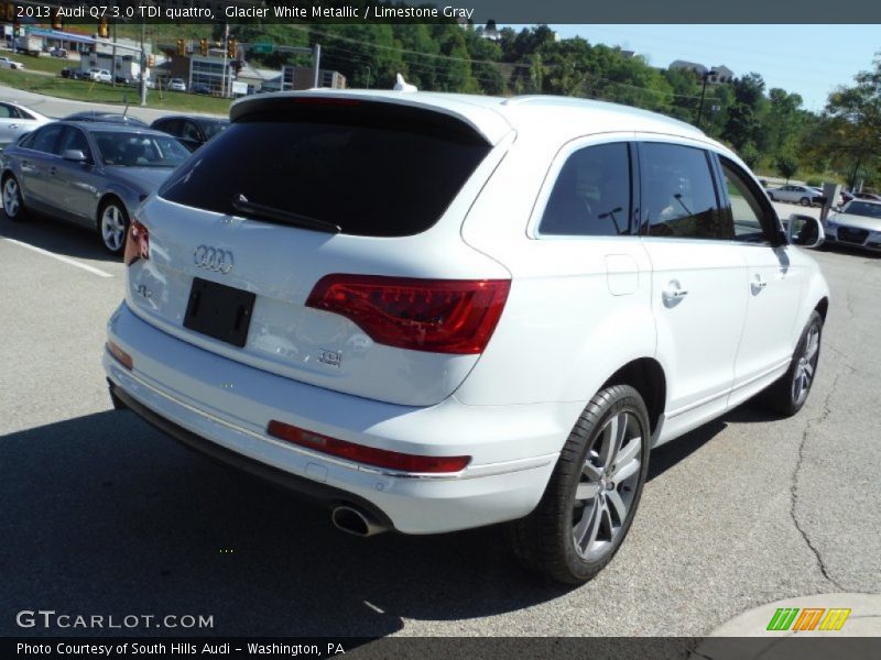 Glacier White Metallic / Limestone Gray 2013 Audi Q7 3.0 TDI quattro