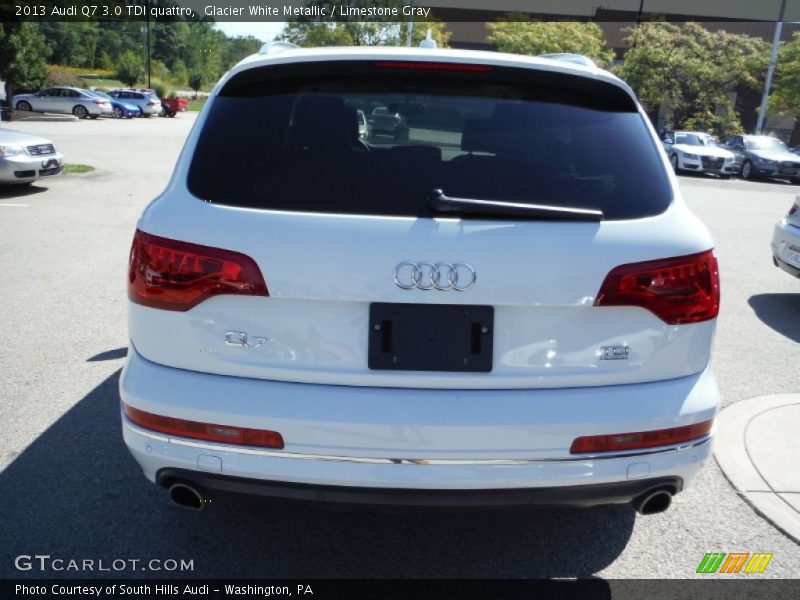 Glacier White Metallic / Limestone Gray 2013 Audi Q7 3.0 TDI quattro