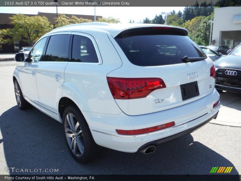 Glacier White Metallic / Limestone Gray 2013 Audi Q7 3.0 TDI quattro