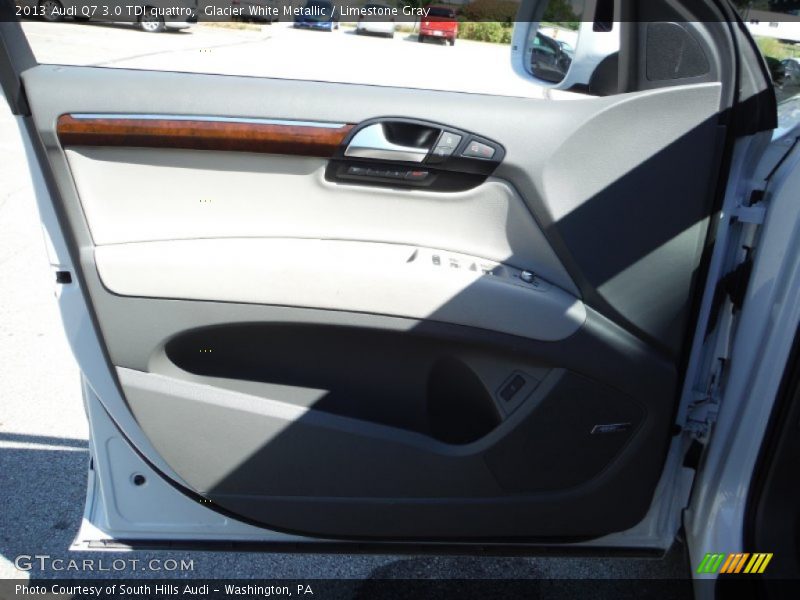 Glacier White Metallic / Limestone Gray 2013 Audi Q7 3.0 TDI quattro