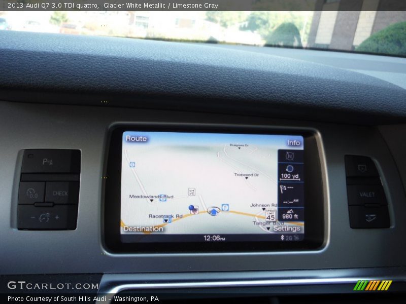 Glacier White Metallic / Limestone Gray 2013 Audi Q7 3.0 TDI quattro