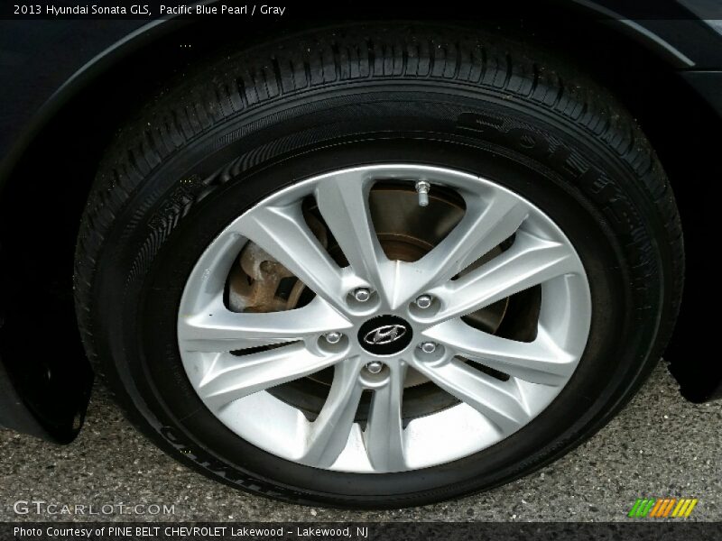 Pacific Blue Pearl / Gray 2013 Hyundai Sonata GLS