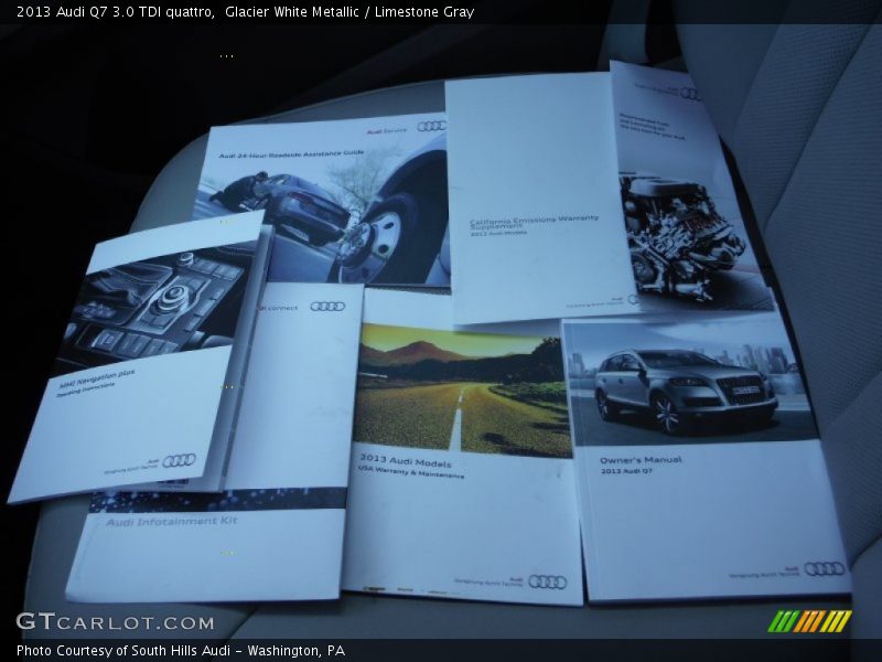 Glacier White Metallic / Limestone Gray 2013 Audi Q7 3.0 TDI quattro