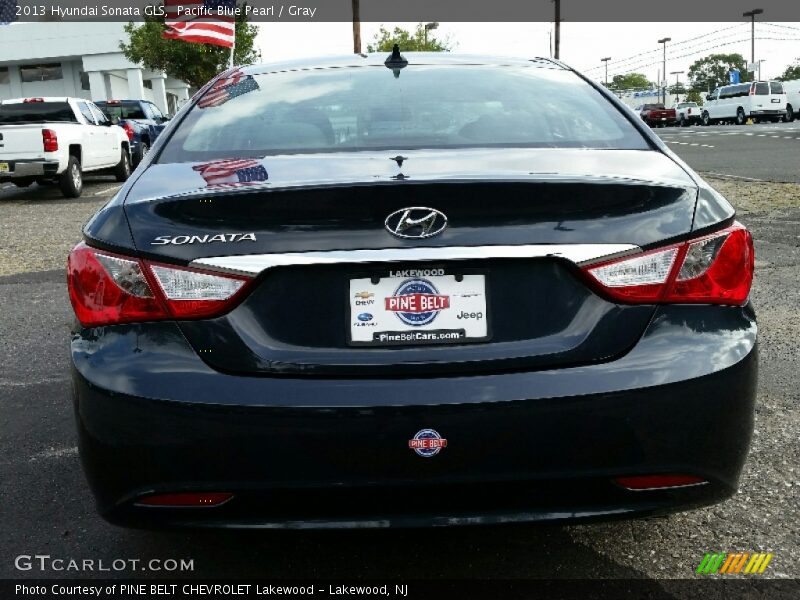 Pacific Blue Pearl / Gray 2013 Hyundai Sonata GLS