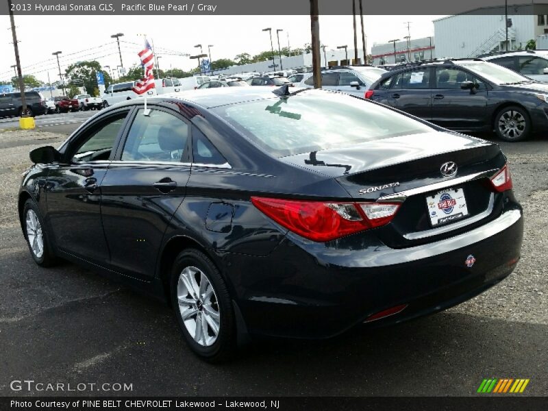 Pacific Blue Pearl / Gray 2013 Hyundai Sonata GLS