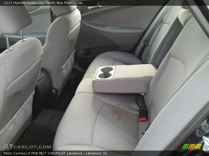 Pacific Blue Pearl / Gray 2013 Hyundai Sonata GLS