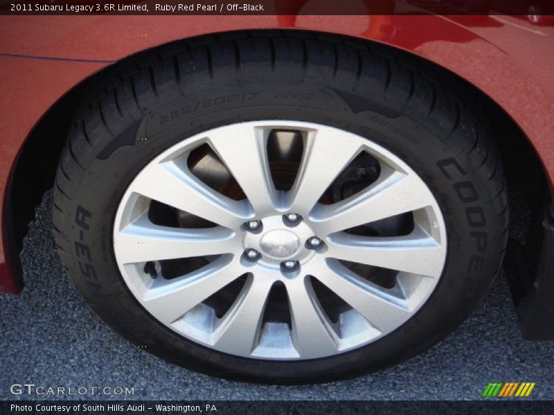 Ruby Red Pearl / Off-Black 2011 Subaru Legacy 3.6R Limited