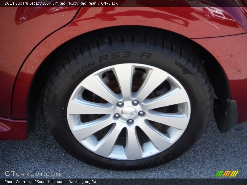 Ruby Red Pearl / Off-Black 2011 Subaru Legacy 3.6R Limited