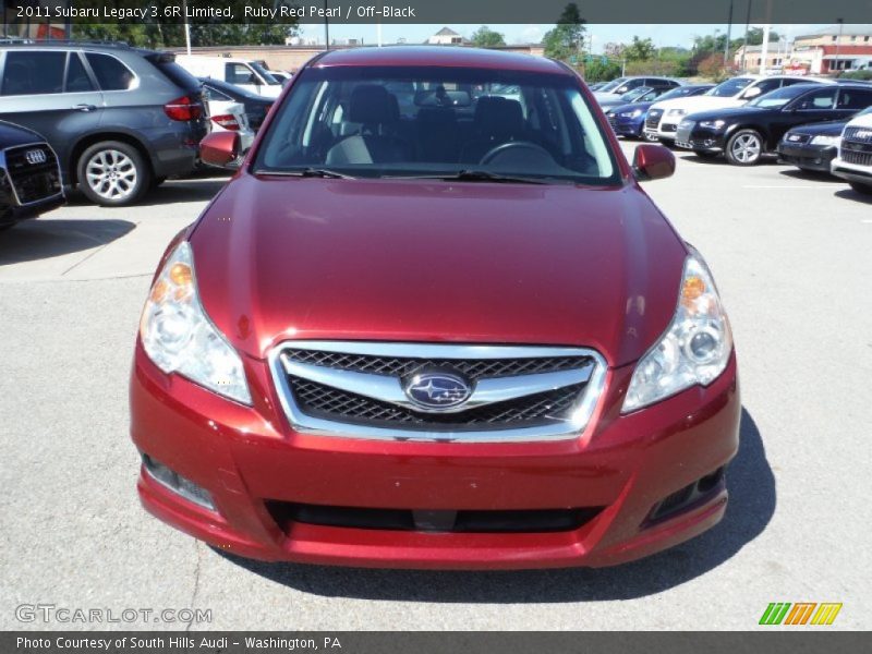 Ruby Red Pearl / Off-Black 2011 Subaru Legacy 3.6R Limited