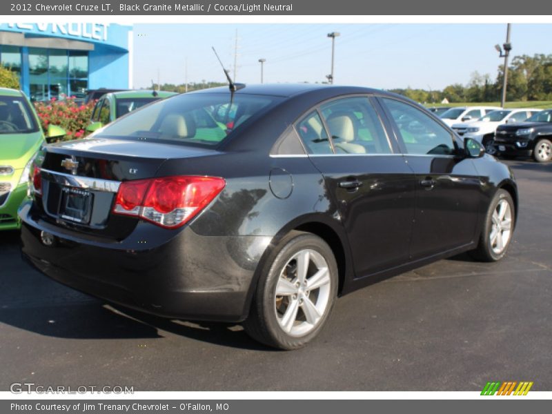 Black Granite Metallic / Cocoa/Light Neutral 2012 Chevrolet Cruze LT