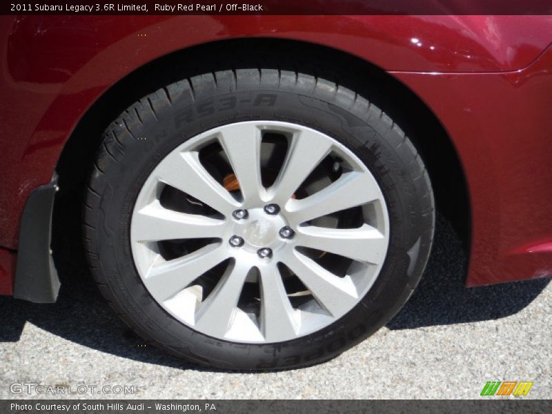 Ruby Red Pearl / Off-Black 2011 Subaru Legacy 3.6R Limited