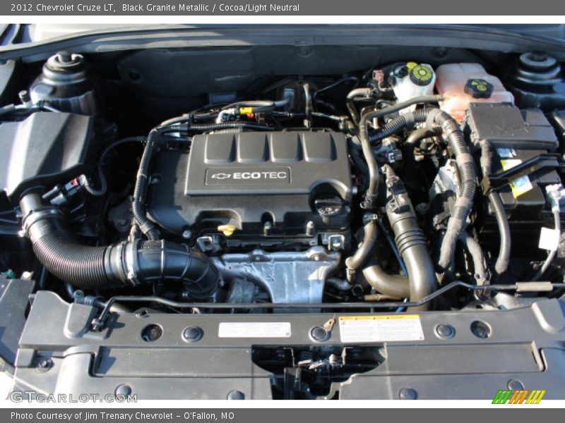 Black Granite Metallic / Cocoa/Light Neutral 2012 Chevrolet Cruze LT