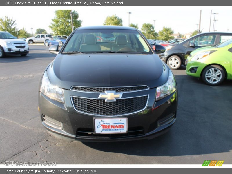 Black Granite Metallic / Cocoa/Light Neutral 2012 Chevrolet Cruze LT
