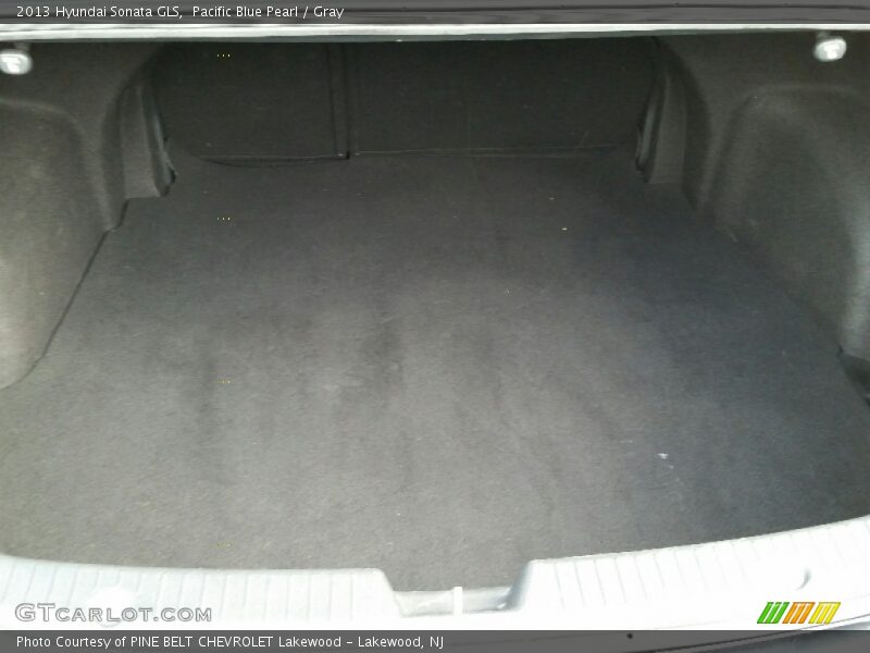 Pacific Blue Pearl / Gray 2013 Hyundai Sonata GLS