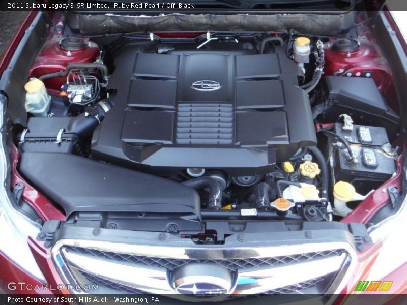 Ruby Red Pearl / Off-Black 2011 Subaru Legacy 3.6R Limited