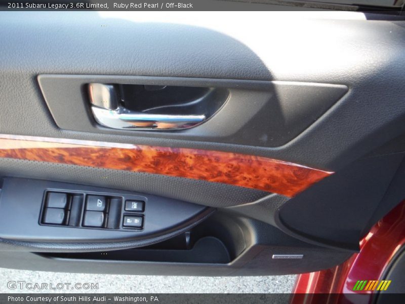 Ruby Red Pearl / Off-Black 2011 Subaru Legacy 3.6R Limited