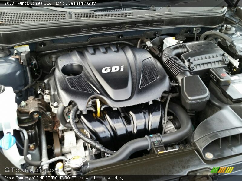 Pacific Blue Pearl / Gray 2013 Hyundai Sonata GLS