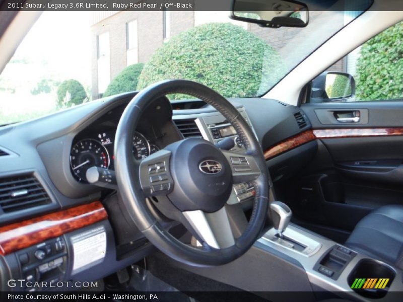 Ruby Red Pearl / Off-Black 2011 Subaru Legacy 3.6R Limited