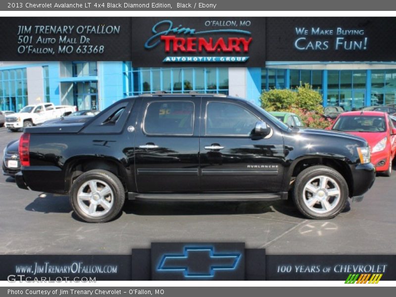 Black / Ebony 2013 Chevrolet Avalanche LT 4x4 Black Diamond Edition